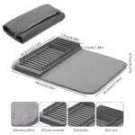 Égouttoir à Vaisselle avec Tapis en Microfibre et Support Polyvalent - vue complémentaire 7