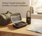 Embouts de gonflage multiples et câble d'alimentation pour compresseur nomade