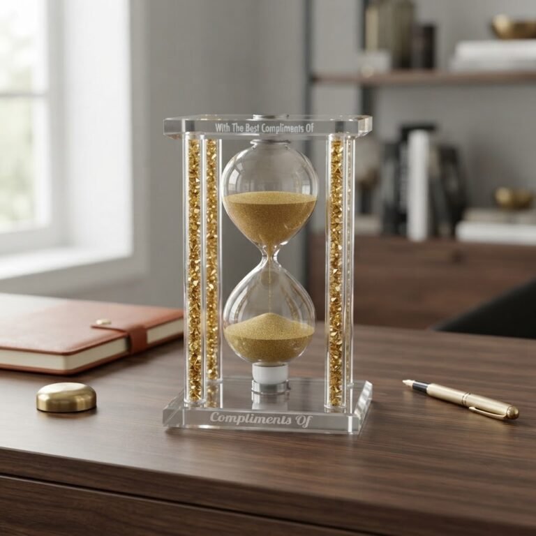Minuteur en Verre avec Sable Coloré - vue principale et présentation du produit