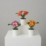 Lot de 3 Plantes Artificielles Primevères Multicolores en Pot - prise en main et utilisation pratique