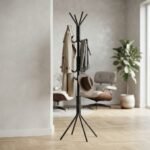 Porte-Manteau sur Pied en Métal Design Moderne - vue principale et présentation du produit